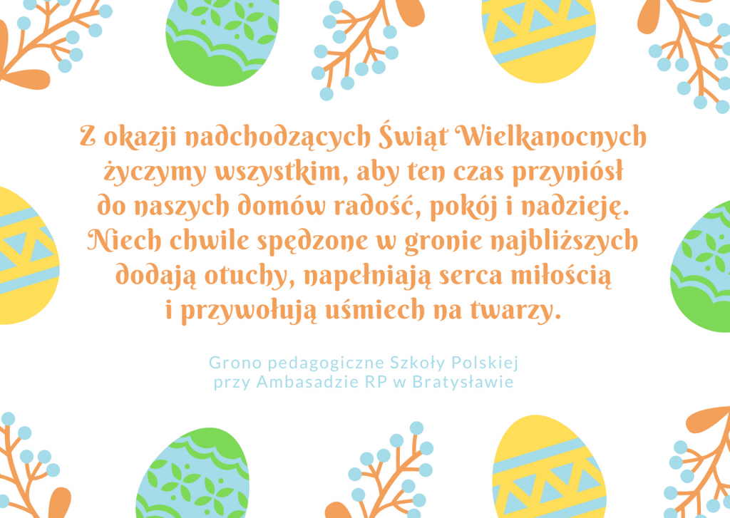 Życzenia wielkanocne 2021