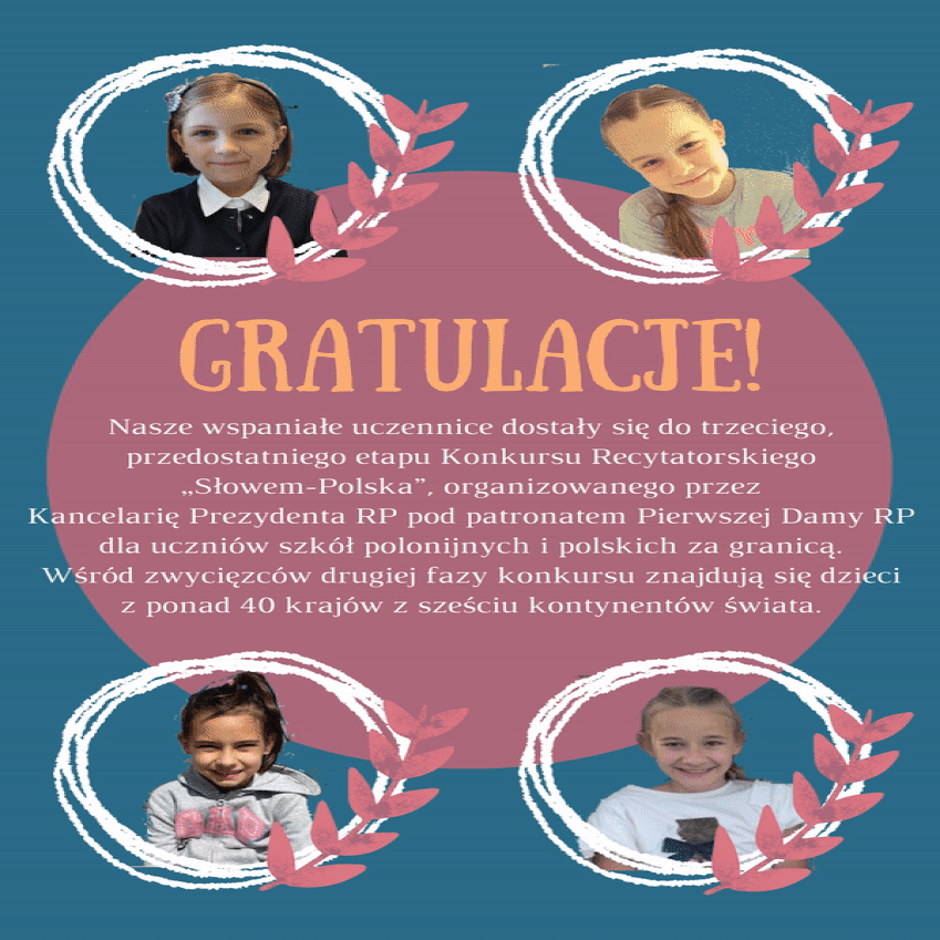 Konkurs Recytatorski „Słowem – Polska ” – sukces naszych uczennic