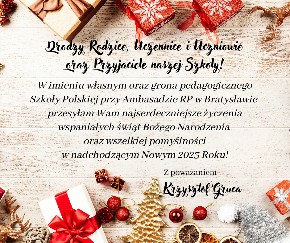 Życzenia Bożonarodzeniowe 2022